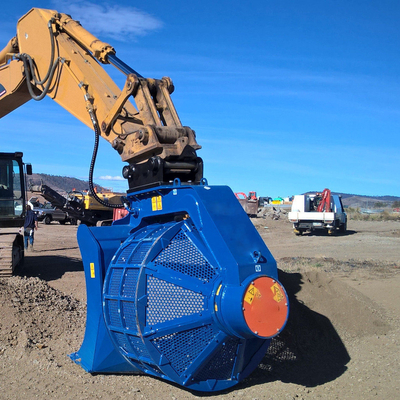 5 - 40 toneladas de excavadora cubo de tamizado cubo de detección rotativo con diámetro de tambor de 800-1400 mm