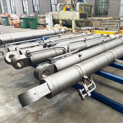 Telescopio de excavadora a medida cilindro de brazo para excavadora de ruedas