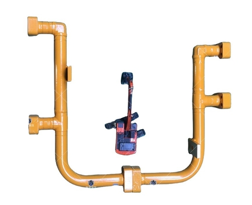 R225 Excavadora cilindro de aceite hidráulico tubo de acero tubería tubo cilindro tubería