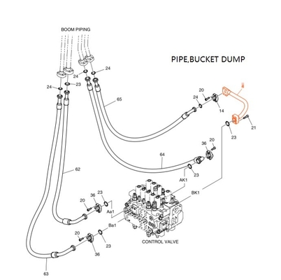DX190-3B DX200-3B Distribuidor de sistemas hidráulicos para talleres de reparación de maquinaria