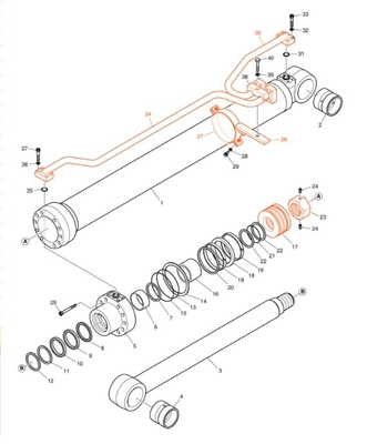 Sistema hidráulico DX200A para excavadoras de tuberías para máquinas de reparación