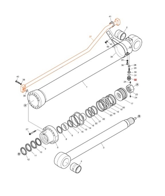 Sistema hidráulico DX200A para excavadoras de tuberías para máquinas de reparación