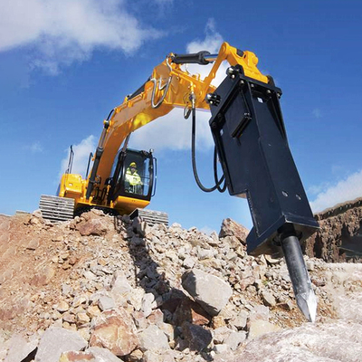 Excavadora de minería de 20 toneladas Martillo de trituración hidráulica para aplicaciones mineras personalizables
