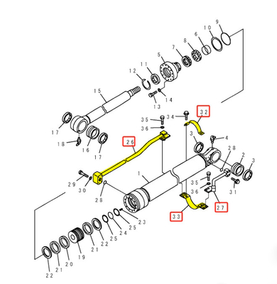 PC120 PC130 Sistema hidráulico distribuidor de tuberías de rebote y de retorno para tuberías de hierro de excavadoras