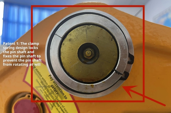 Accesorios para excavadoras de fundición no agrietadas de conexión rápida Diámetro del alfiler 50 - 80 mm