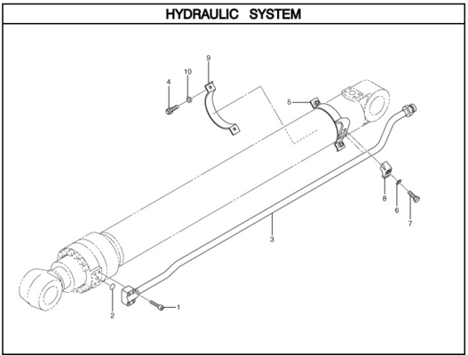 320D tubo de cilindro hidráulico de excavadora 247-8833 para tubo de brazo con diseño de tubo de acero