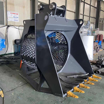 0.46 - 1.2 M3 Capacidad Excavadora Cubo de tamizado Cubo de pantalla giratoria hidráulica